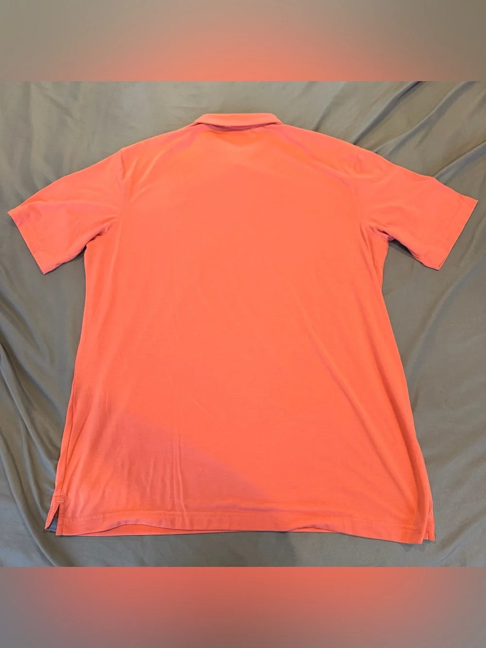 Peter Millar Polo Shirt Men's Medium Pink Seaside Wash Cotton Short Sleeve - Picture 2 of 6